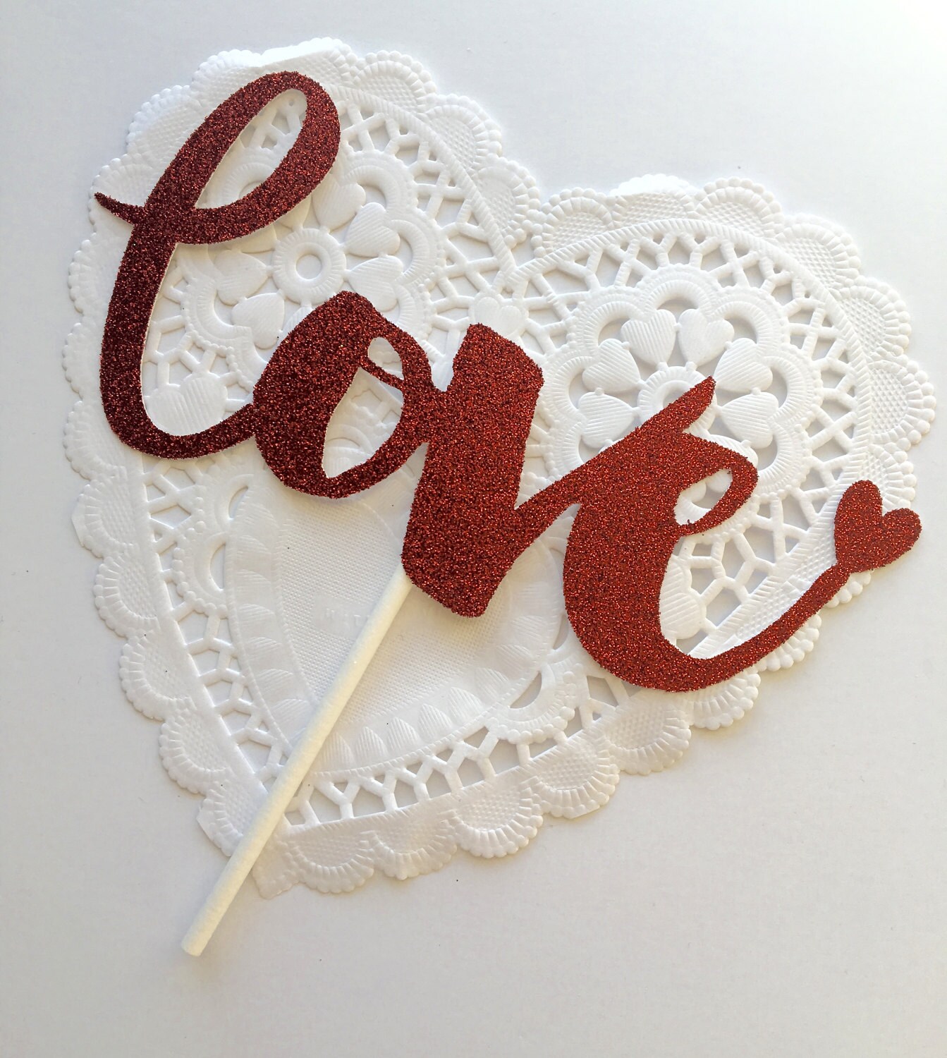 Love Cake Topper Valentine's Day Cake Topper Love Shower Etsy