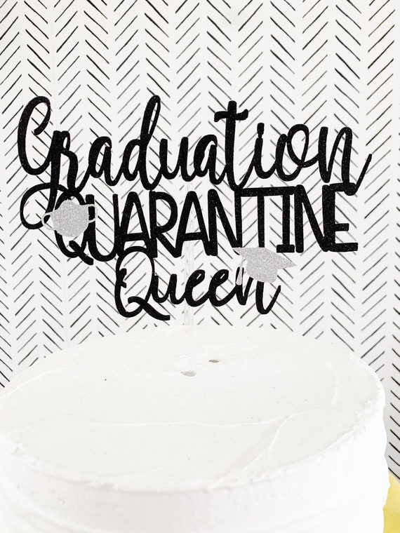 Download Quarantine Queen Glitter Paper Cake Topper Bakeware Cake ...