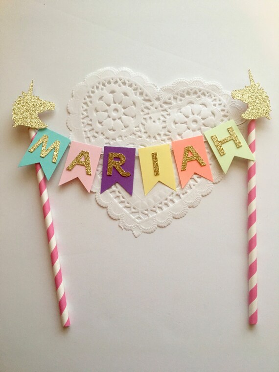 unicorn cake topper rainbow unicorn cake topper unicorn etsy