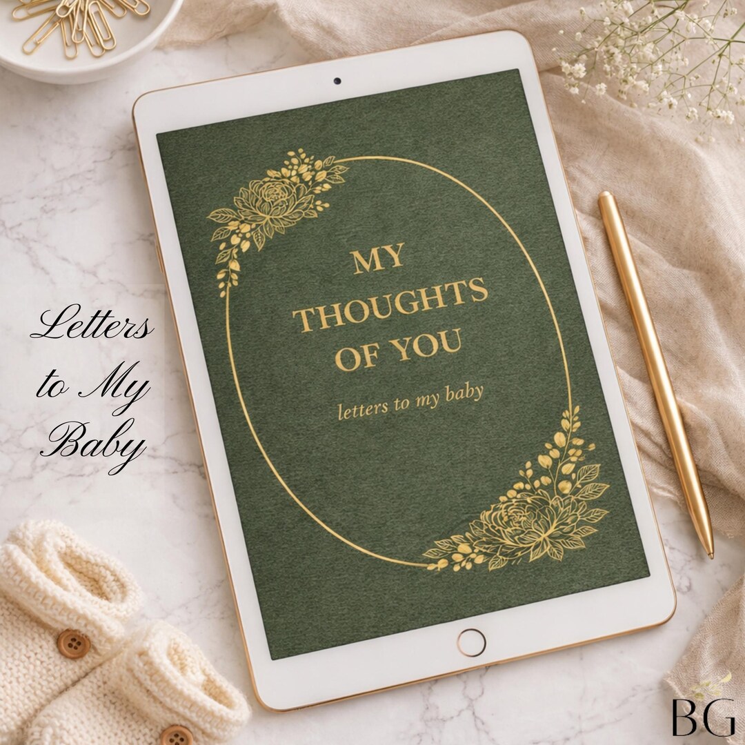 My Thoughts of You: Letters to My Baby | Pregnancy Letters Journal | Digital Motherhood Keepsake ...