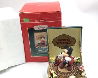 Vintage 1998 Enesco “plane Crazy” Mickey Mouse Music Box. - Etsy