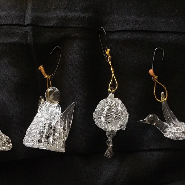 Vintage Spun Glass Etsy