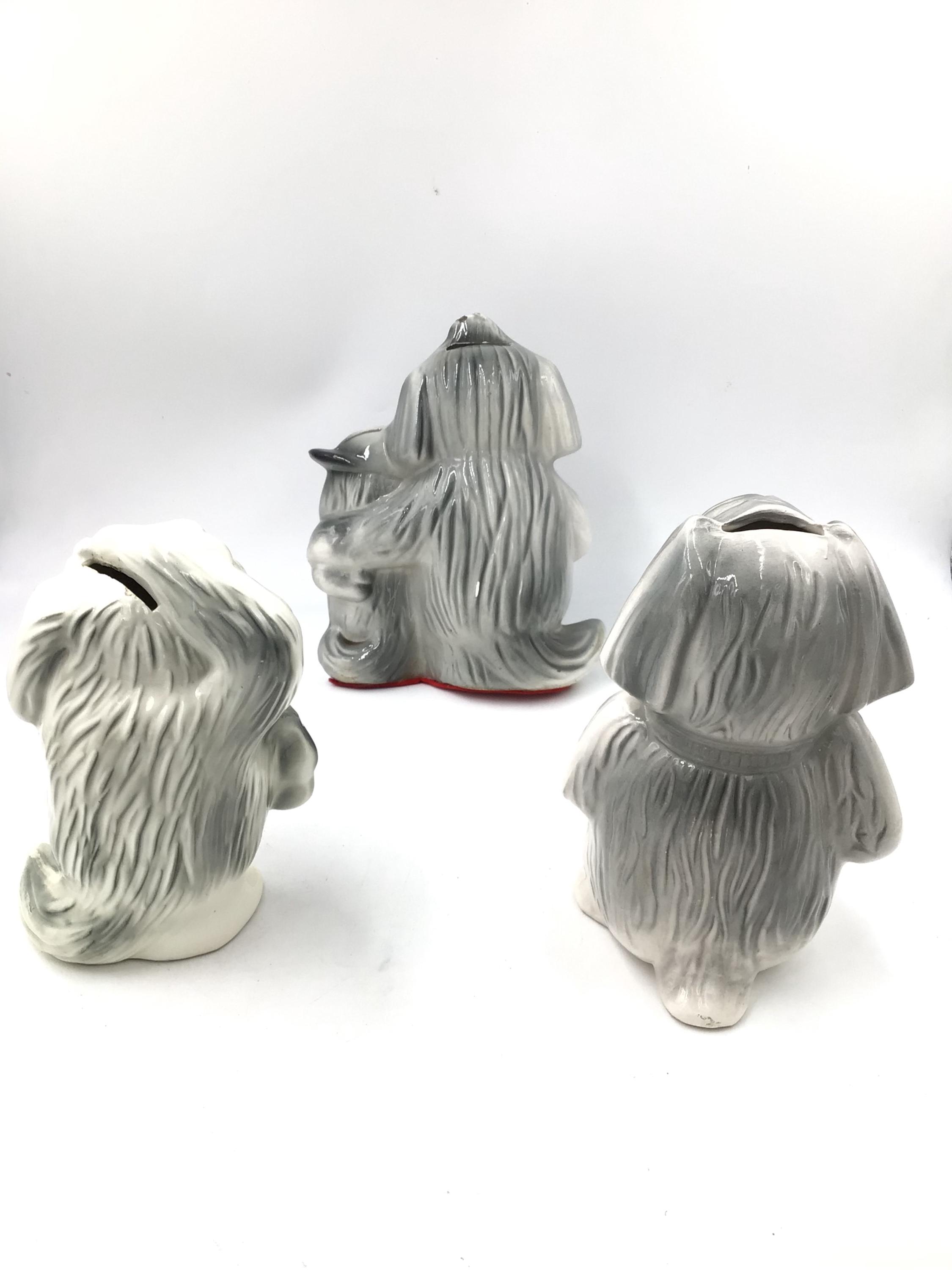 ヴィンテージ Ford セラミック ドッグバンク（貯金箱） アメリカ製 Ford Collectible Piggy Banks Father Son Ford Dog 50's Ceramic