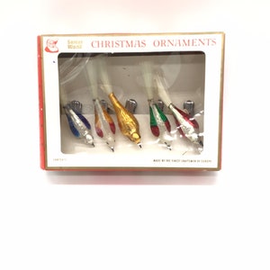 Santas world vintage Christmas ornaments Kurt Adler five glass Czech birds Deadstock