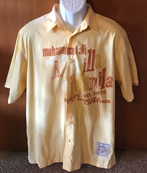 1990s Muhammad Ali premium fubu button up shirt Septe… - Gem
