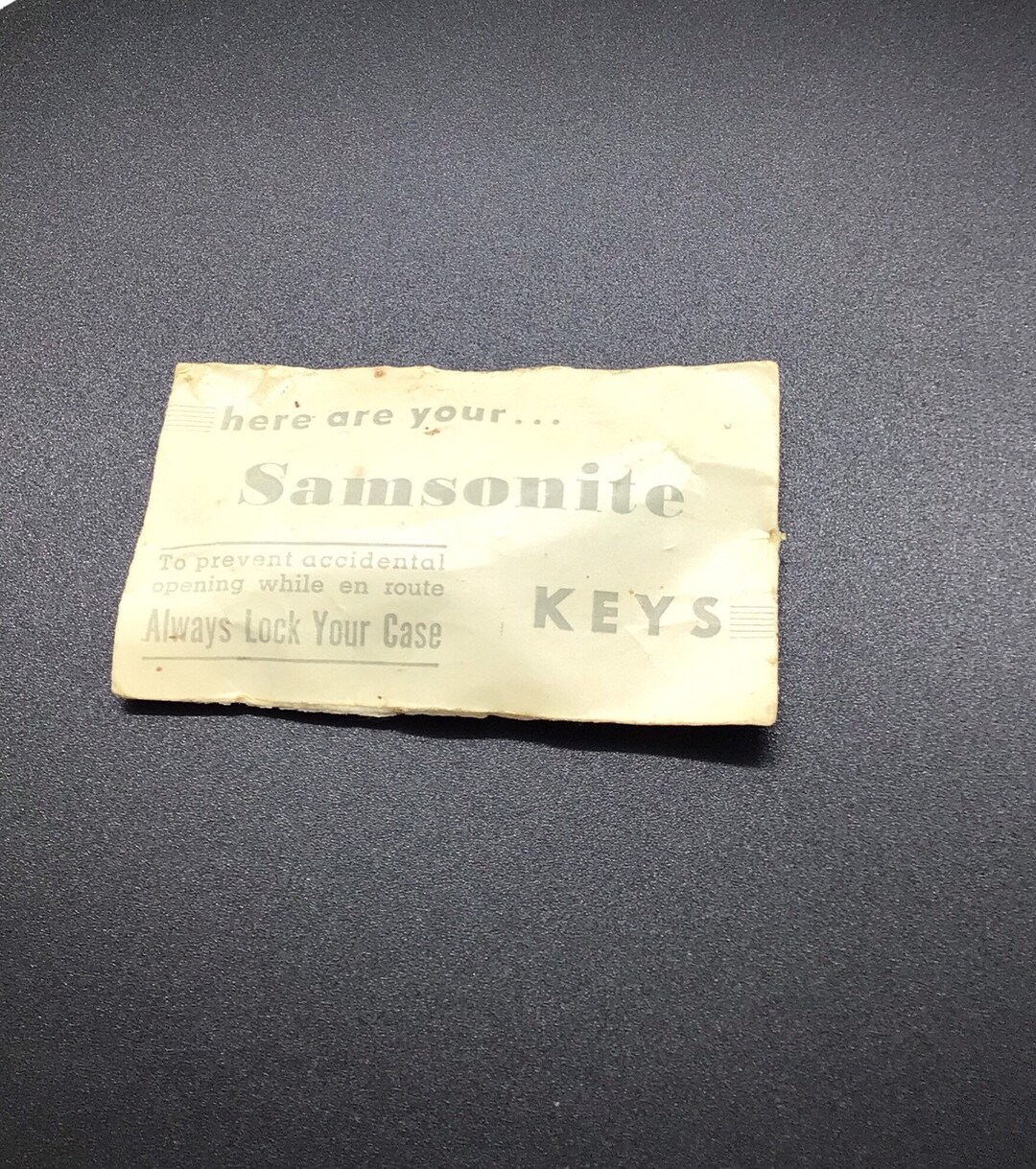 Deadstock Samsonite Vintage Keys NOS Unopened Etsy
