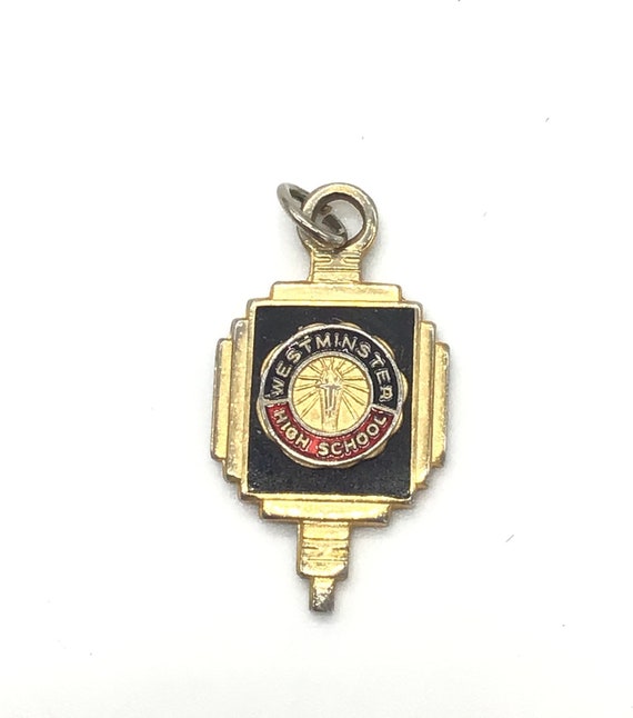Vintage Stanley High School VA Gold Tone Charm Bracelet 1950's Estate  Jewelry