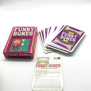 Huesos divertidos de Parker Brothers, juego de cartas, 1968 Salem Massachusetts