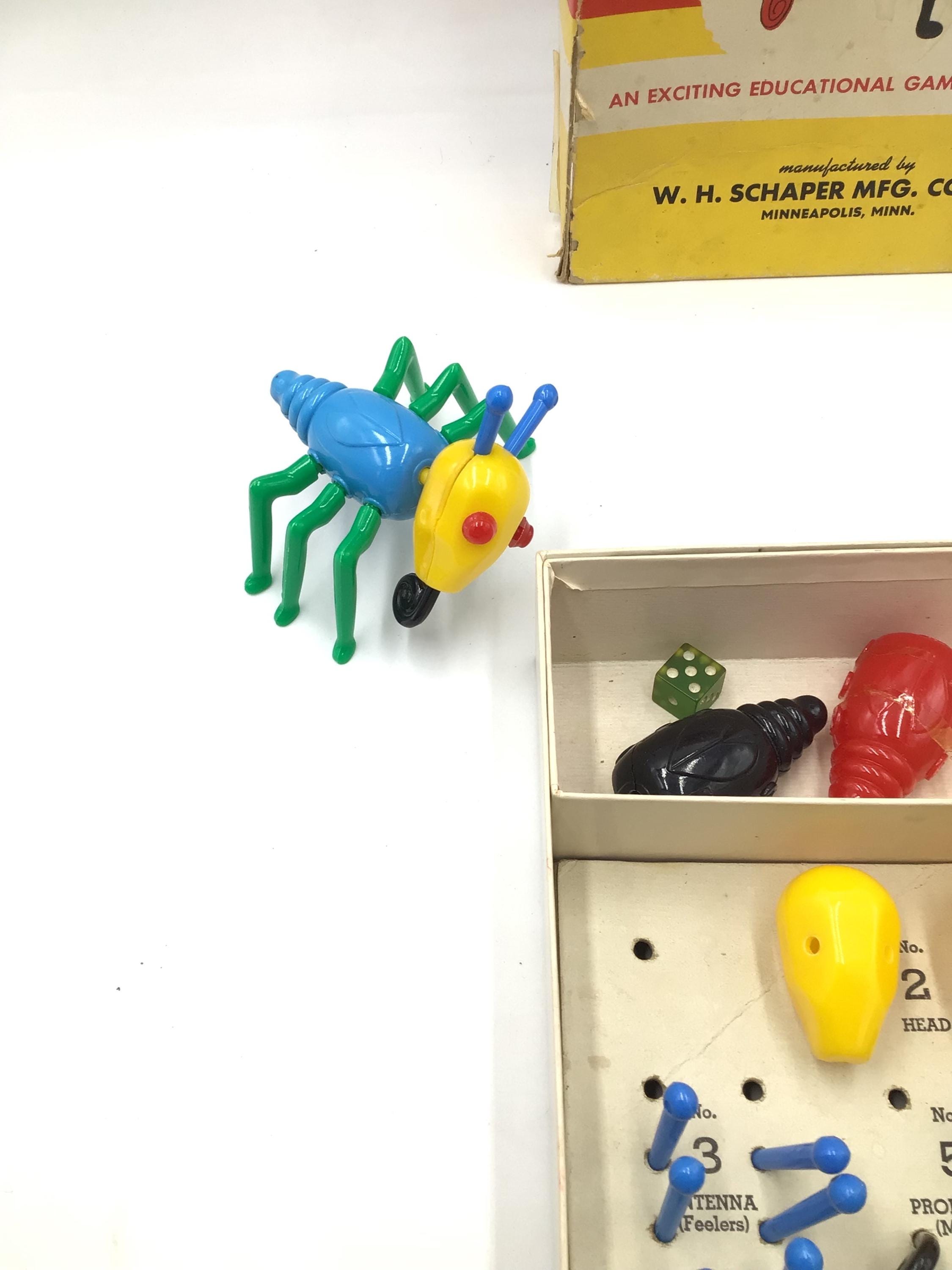 Vintage 1949 Cootie Game Schaper Cooties Original Box - Etsy