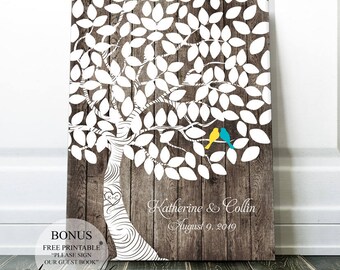 country wedding gift wedding guest book sign wedding tree etsy