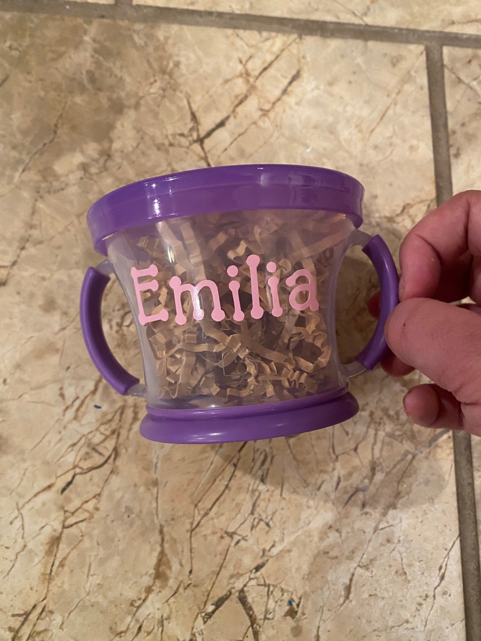 Personalized munchkin snack cup Etsy