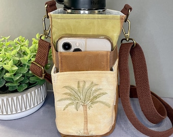 Water Bottle Bag, Palm Tree
