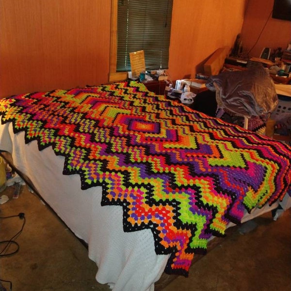 Neon Blanket Etsy