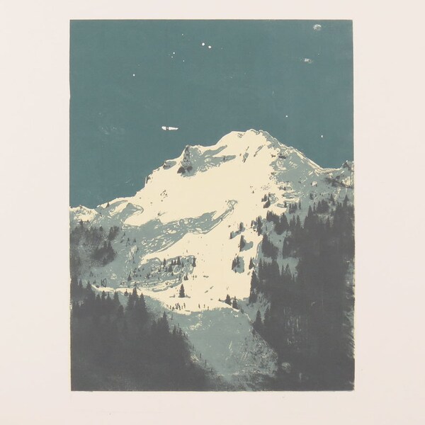 Impression de montagne alpine