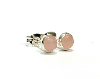 coach rose quartz earrings