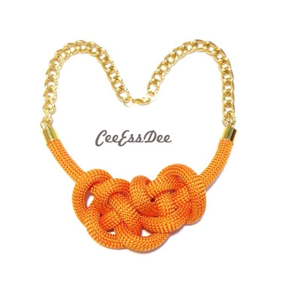 Knotted Climbing Rope Necklace Etsy