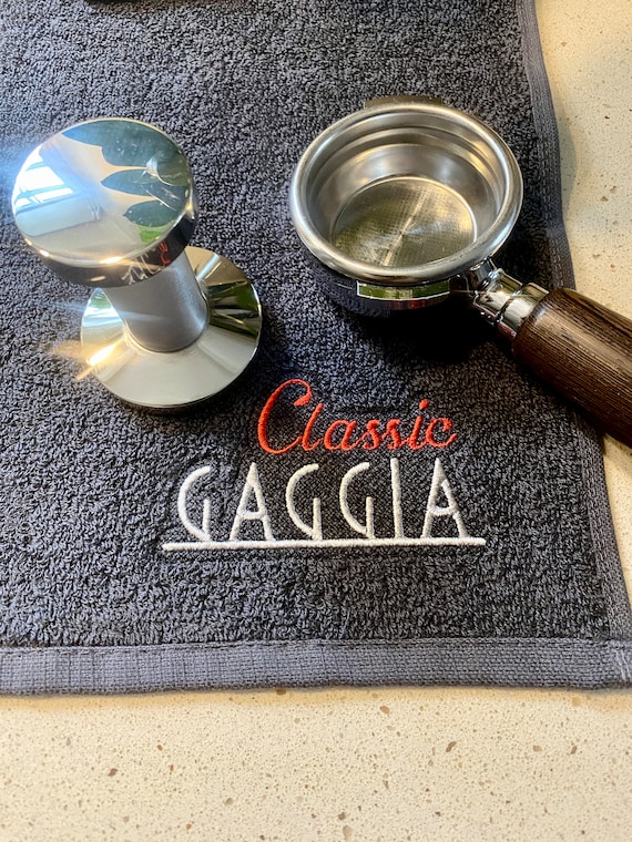 Gaggia Classic or Milano Embroidered Coffee Bar Towels 