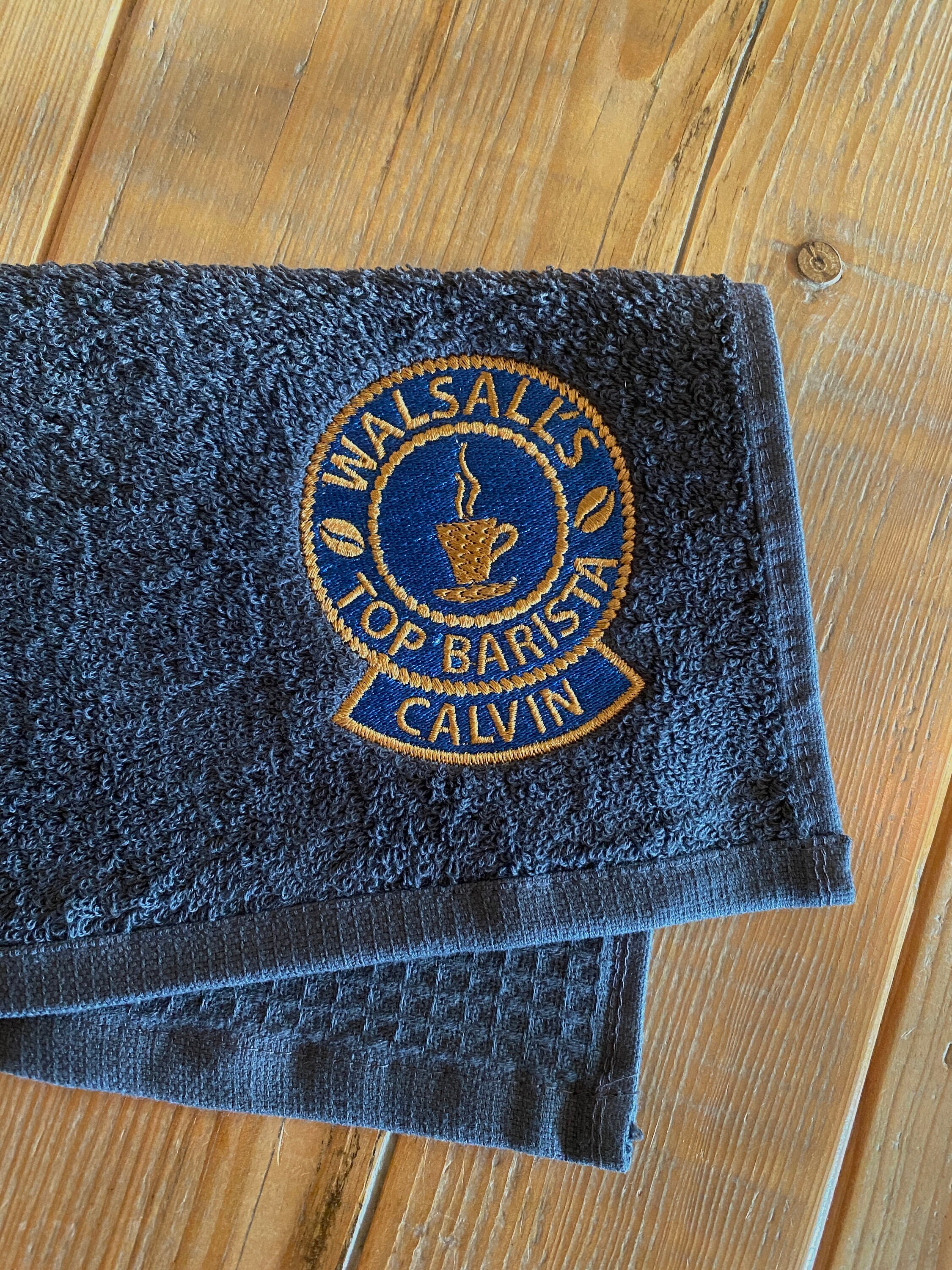Top Barista Personalised Coffee Bar Towel 