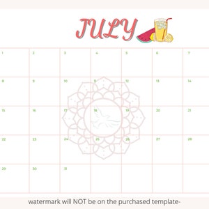 Birthday Calendar Printable (13&quot;x11&quot;) and Customizable Digital Download