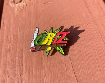 Griz Rasta Hat Pin