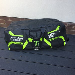 Extra large leather kit bag made from biker full leathers