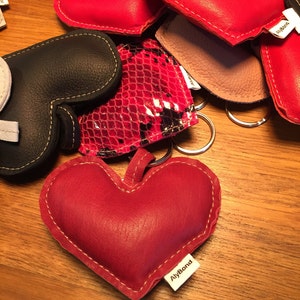 Heartfelt Keepsake: Personalized Recycled Leather Heart