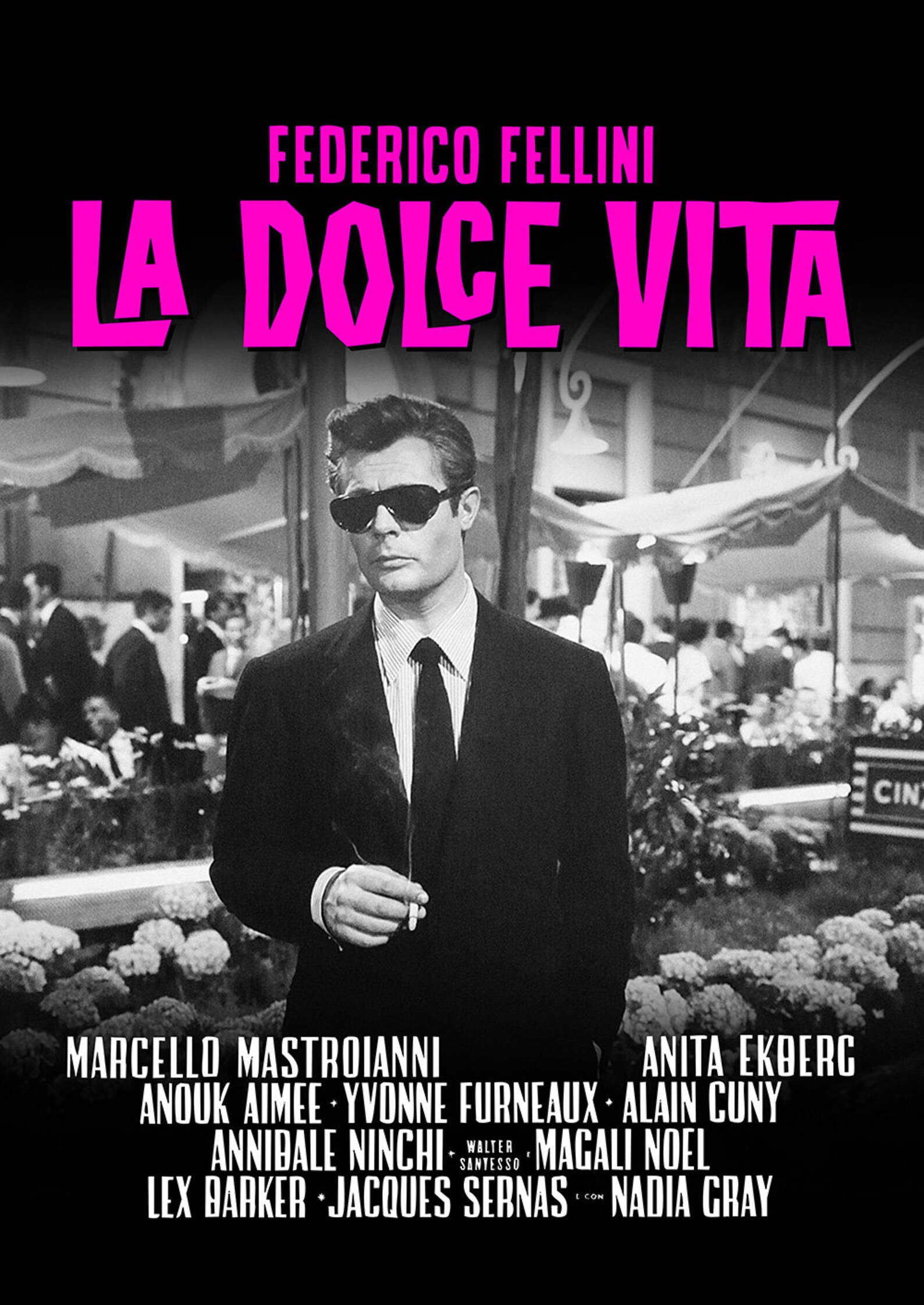 La Dolce Vita 1960 by Federico Fellini movie poster Etsy