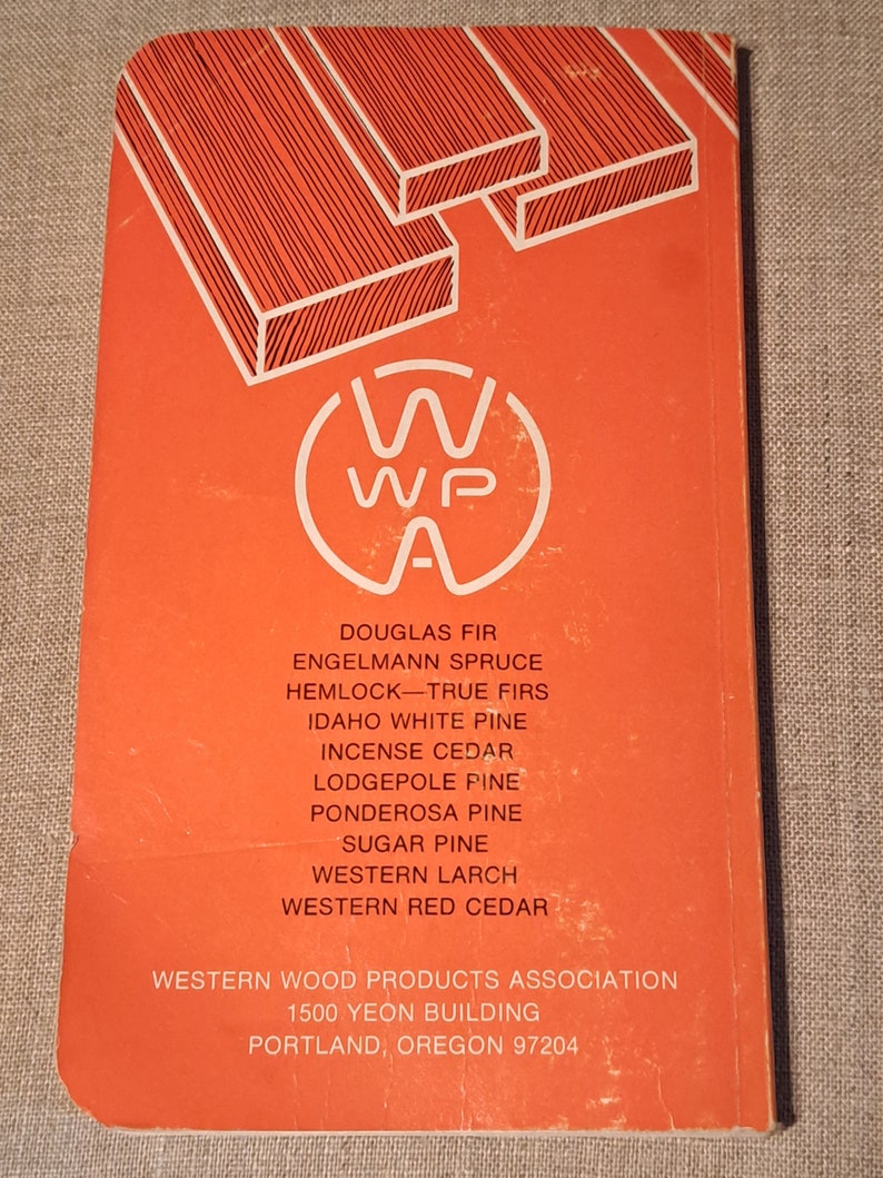 1972 Grading Rules for Western Lumber Etsy