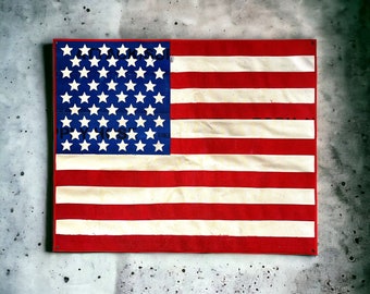 Fire Hose American Flag WALL ART