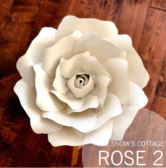 Instant Download Rose 2 Svg Large Paper Flower Rose Petal Etsy