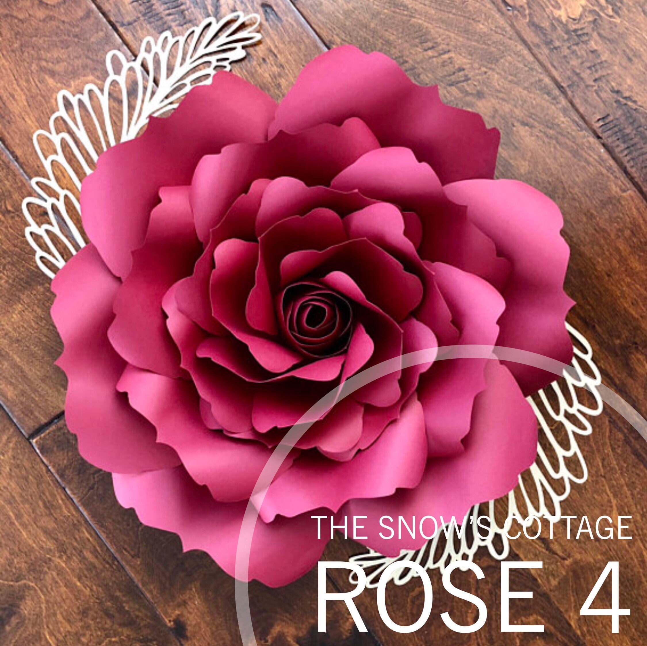 Download Instant Download Rose 4 SVG Large Paper Flower Rose Petal ...