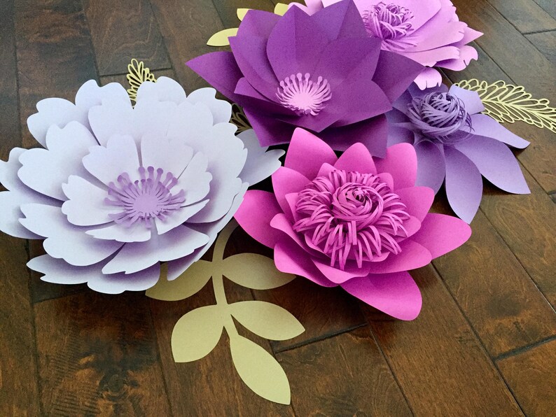 Free Free 335 Svg Paper Flower Center Template SVG PNG EPS DXF File