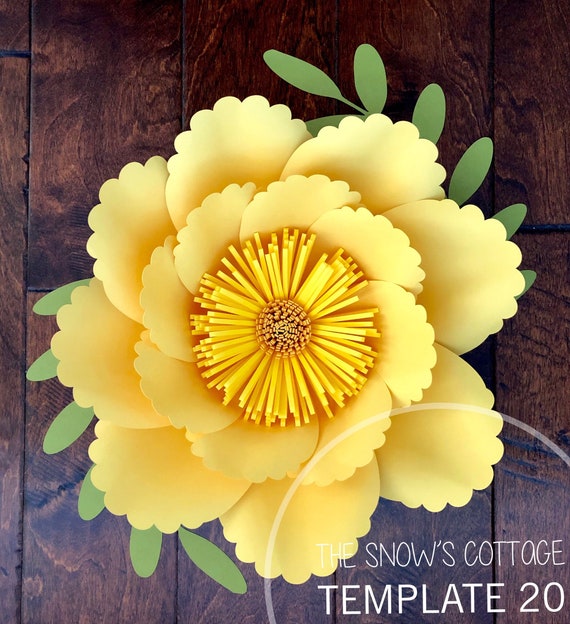 instant download svg paper flower petal template for petal 20 diy digital version make paper flower petals