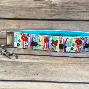 Disney Inspired Snacks Key Fob Minky Wristlet
