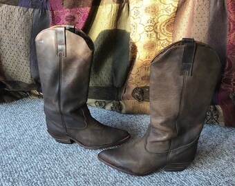 brass plum booties