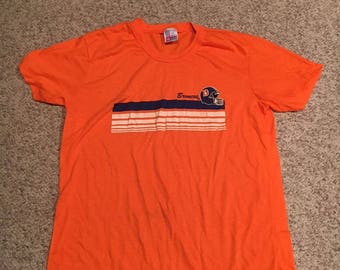 Broncos Shirt Orange Etsy