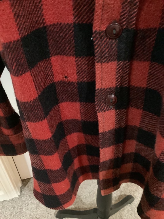 Vintage 50s 60s Woolrich red black Buffalo plaid … - image 6