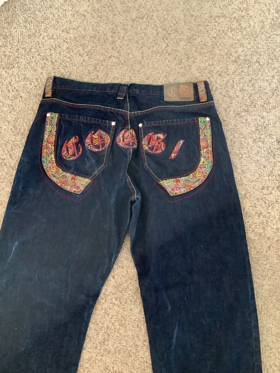 Vintage 90s COOGI Dark Blue Rainbow 