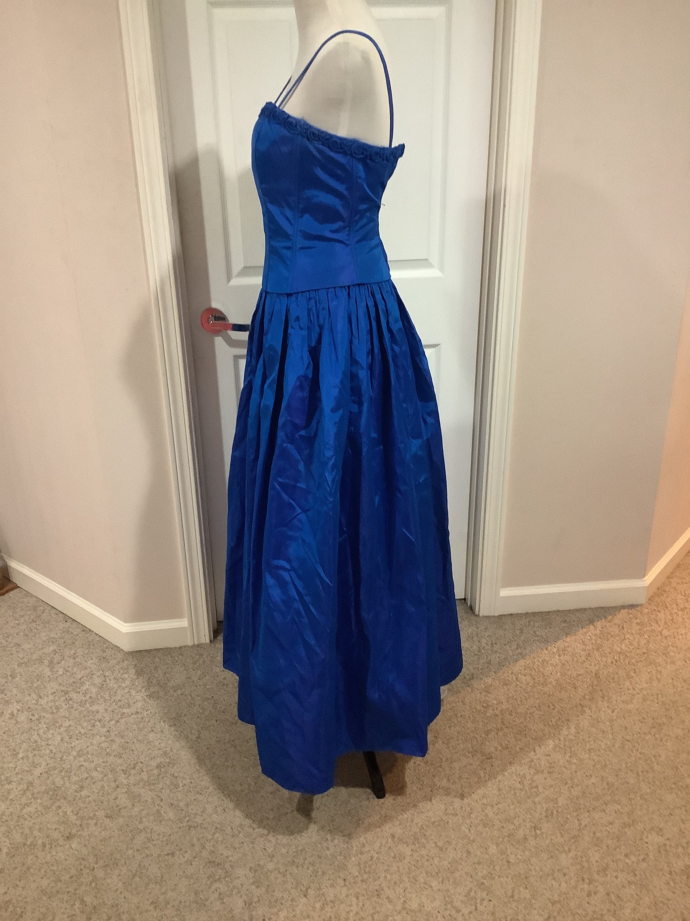 Vintage Jessica Mcclintock Royal Blue Iridescent Gunne Sax - Etsy