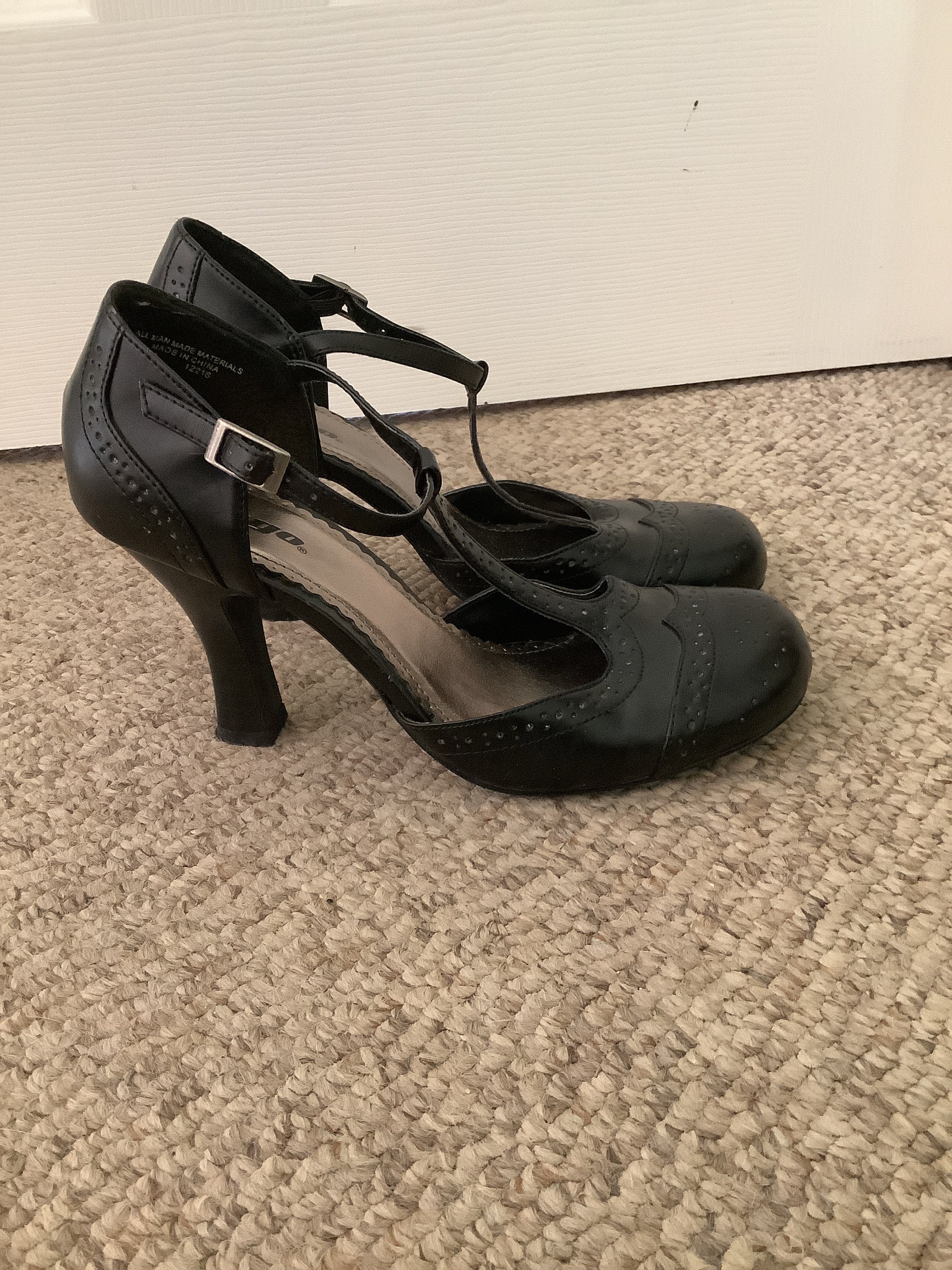 Vintage 90s Bongo Black Mary Jane Pump Heel Y2K Shoes Sz 7 Etsy Norway