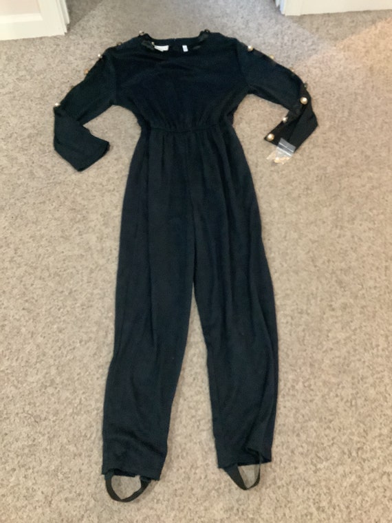 Vintage IVANA Trump designer black Jumpsuit with … - image 4