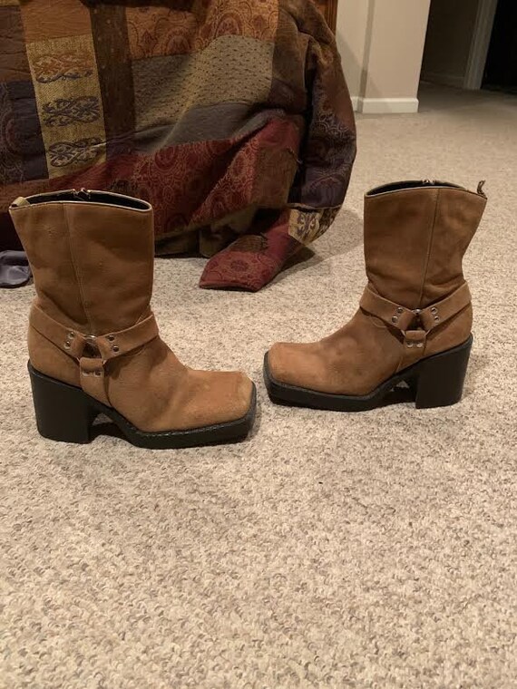 Vintage Arizona Platform JC Penny Suede Mega platf