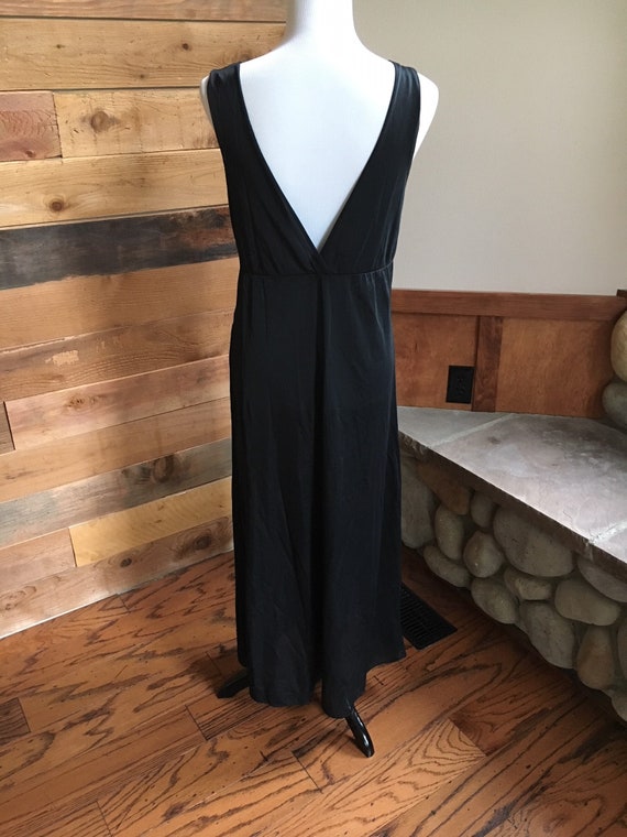 Vintage 1970's Black Greek Goddess Sexy Slip Dres… - image 4