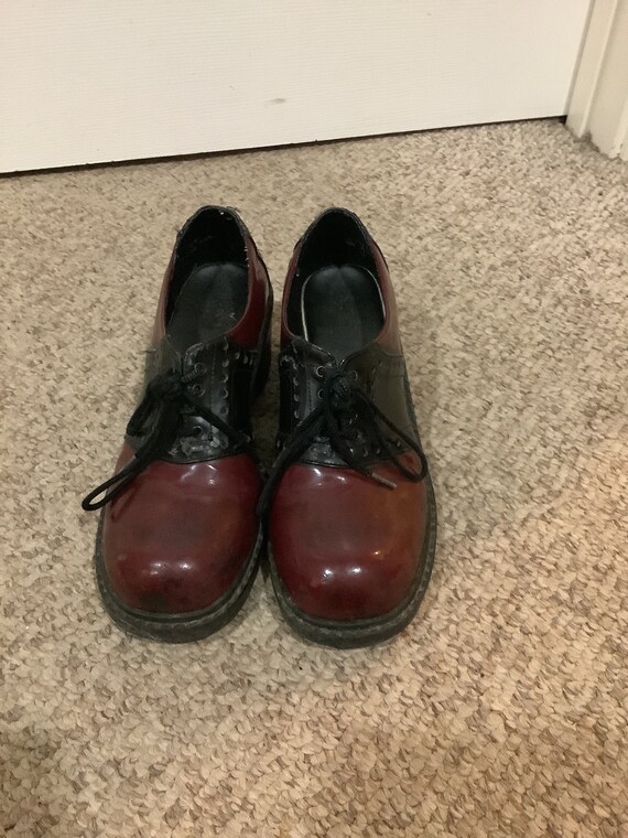 platform saddle shoes