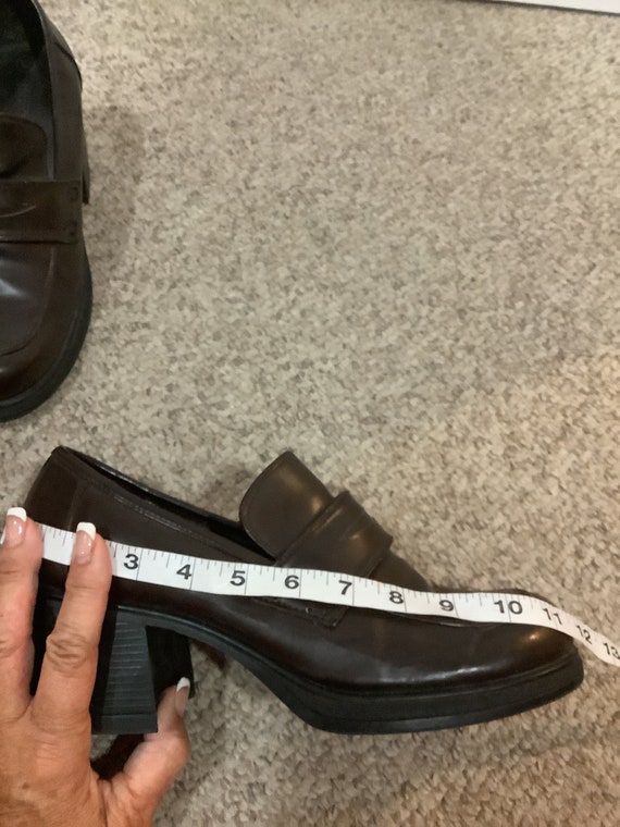 Vintage 90s Predictions Brown Platform Chunky Heel Lower East Side