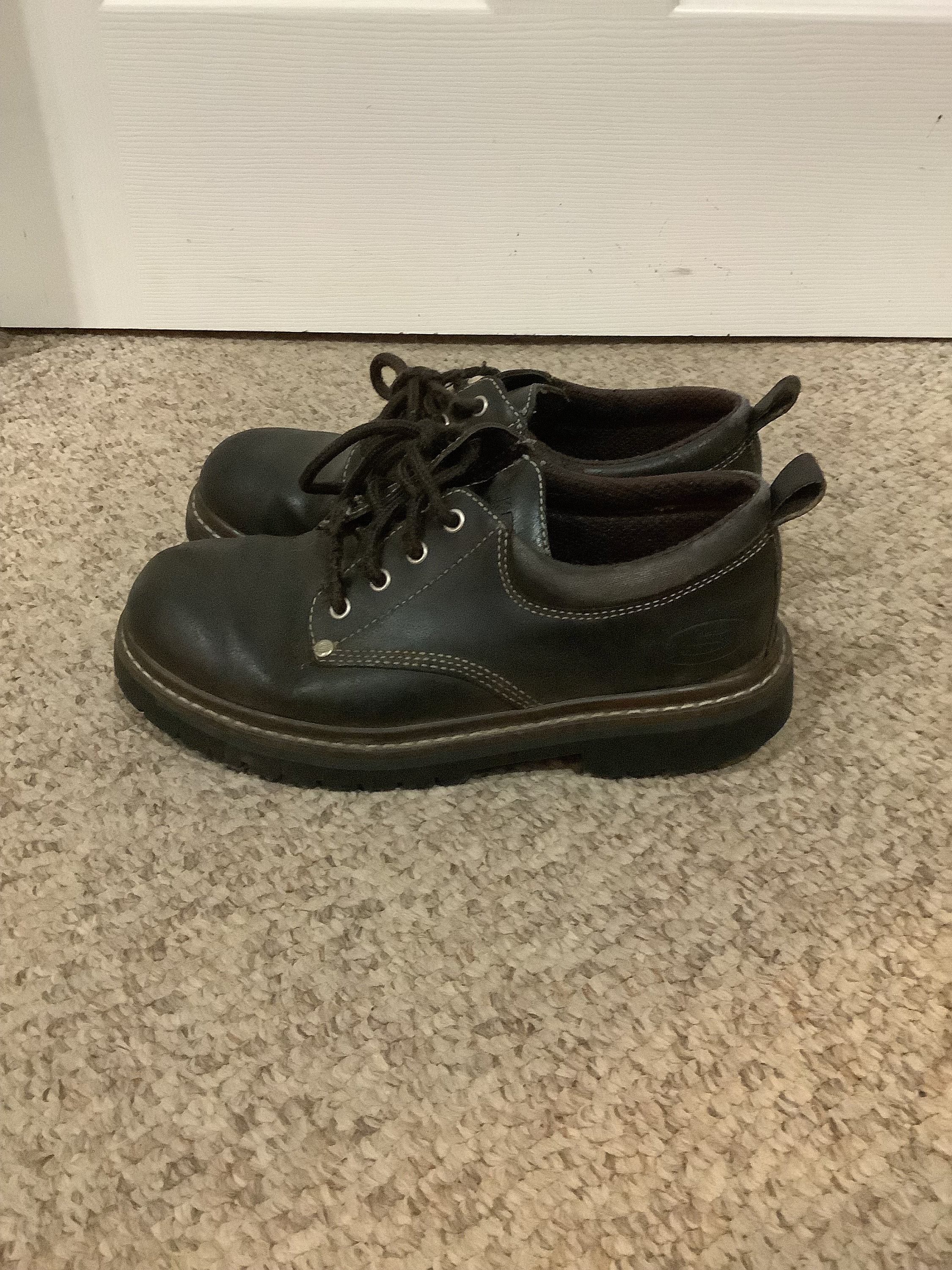 Vintage 90s Skechers Brown Platform Lace up Oxford Work Boho  display picture 1