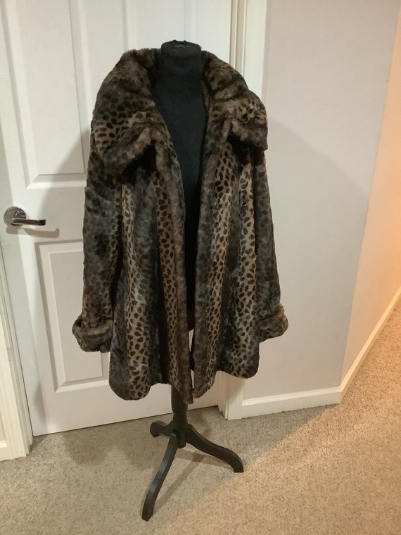 Vintage Jones of New York Y2K black brown Leopard 