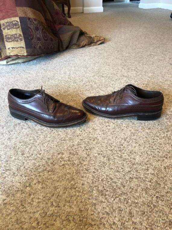 Vintage Imperial Florsheim Brown Leather Wingtip B