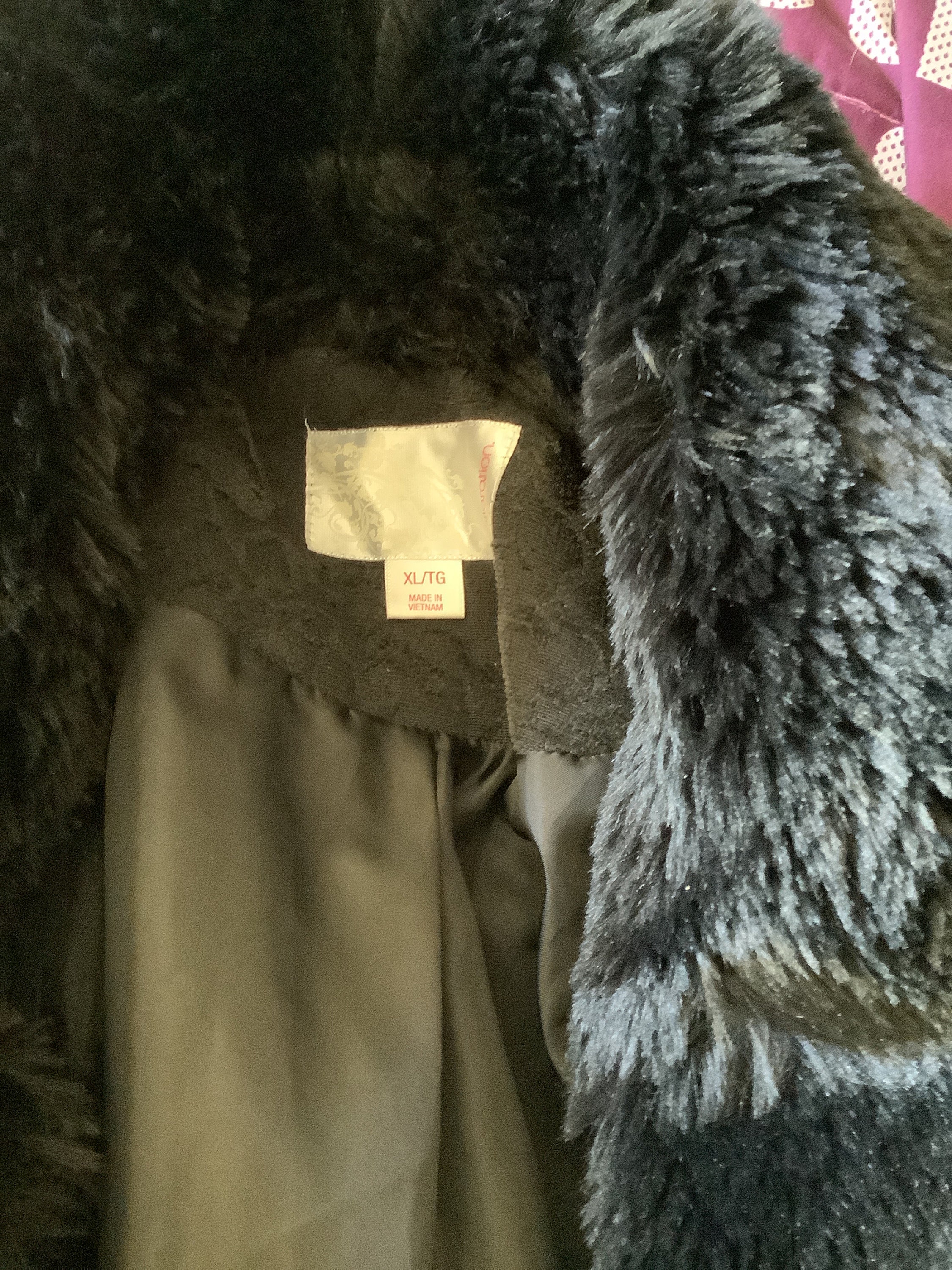 Vintage 90s Y2K Xhilaration Black Brocade Penny Lane Style Faux
