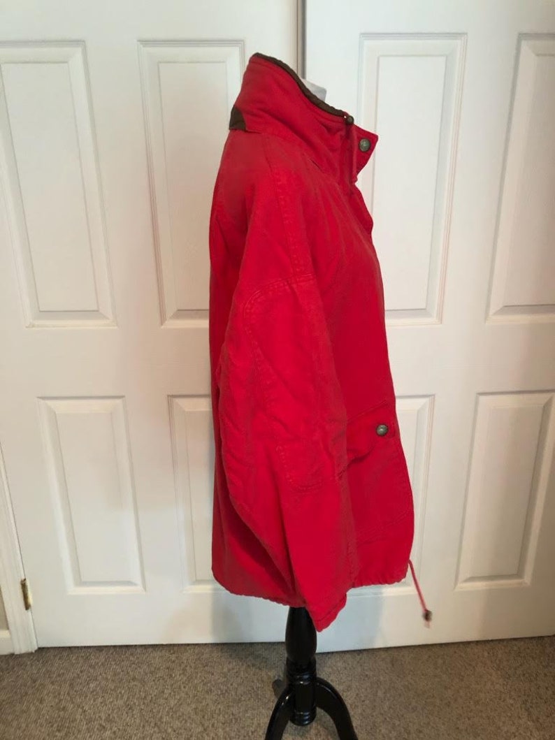 Vintage French Country Express 90/'s Colorblock Double lined Hooded Rugged Jacket size M
